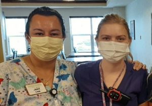 Nurses at Grace Pointe with Masks